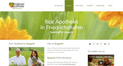 Desktop Screenshot of hofener-apotheke.de